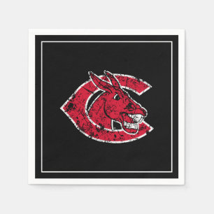 C Mules Logo Distressed Napkins