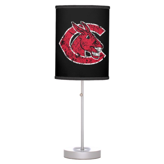 C Mules Logo Distressed Table Lamp (Front)