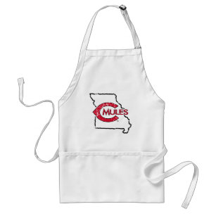 C Mules State Love Adult Apron