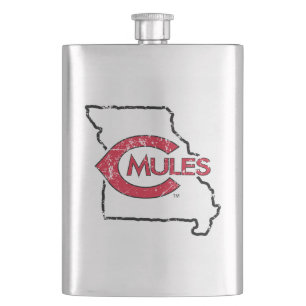 C Mules State Love Flask