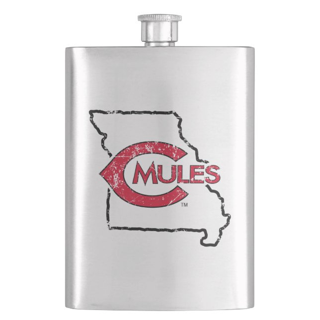 C Mules State Love Flask (Front)