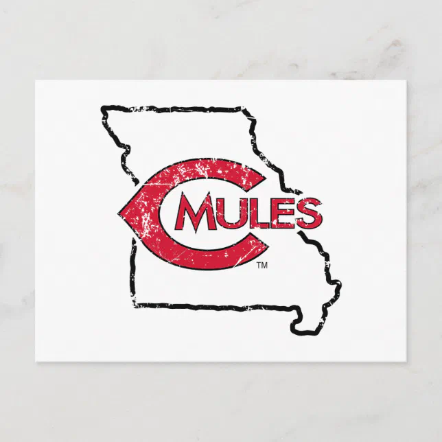 C Mules State Love Postcard | Zazzle