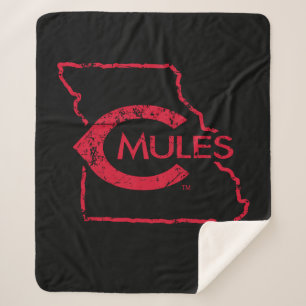 C Mules State Love Sherpa Blanket