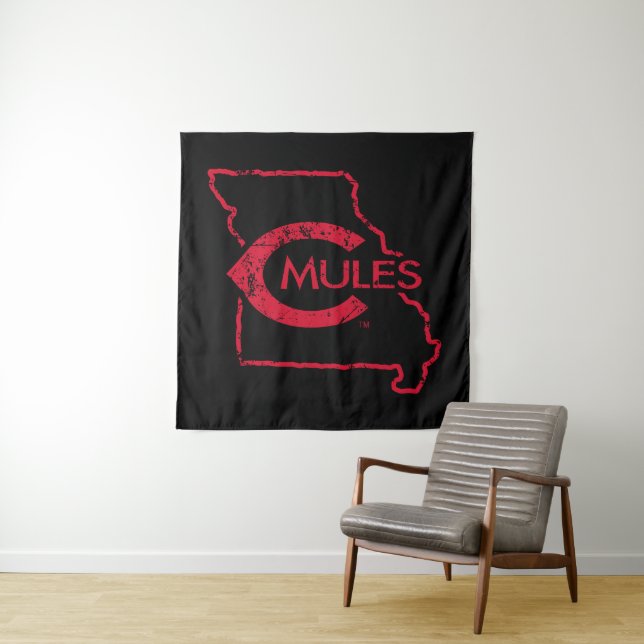 C Mules State Love Tapestry (In Situ)