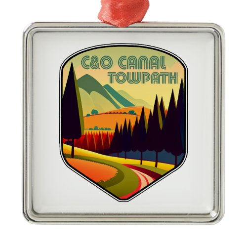 C&amp;O Canal Towpath Colors Metal Ornament