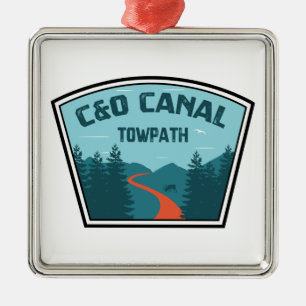 C&O Canal Towpath Metal Ornament