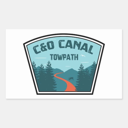 CO Canal Towpath Rectangular Sticker
