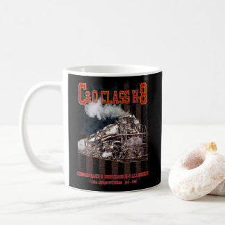 C&O Class H-8 Allegheny Locomotive - American flag Coffee Mug