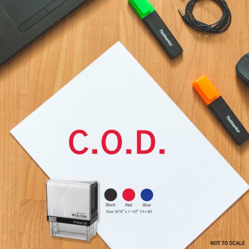 COD Office Self Inking Rubber Stamp