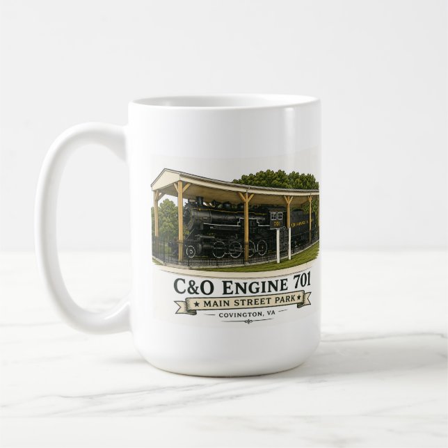 C&O Engine 701 Coffee Mug (Left)