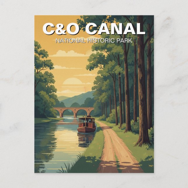 C&O National Historical Park Travel Postcard (Front)