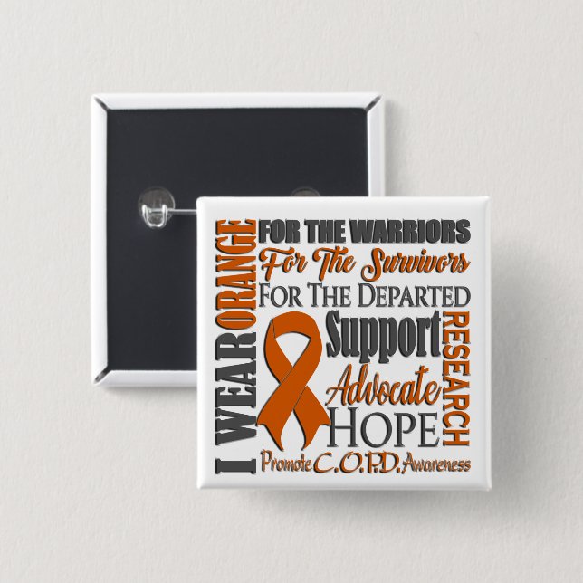 C.O.P.D. Awareness Button (Front & Back)