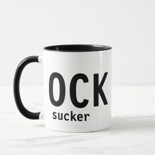 C ock Sucker Pun Funny Coffee Mug