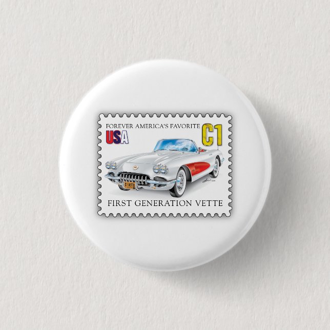 C-ONE AUTOMOBILE ART BUTTON (Front)