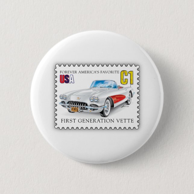 C-ONE AUTOMOBILE ART BUTTON (Front)