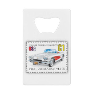 C-ONE AUTOMOBILE ART CREDIT CARD BOTTLE OPENER
