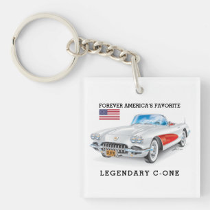 C-ONE AUTOMOBILE ART KEYCHAIN