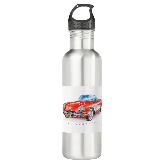 C-ONE AUTOMOBILE ART STAINLESS STEEL WATER BOTTLE (Front)