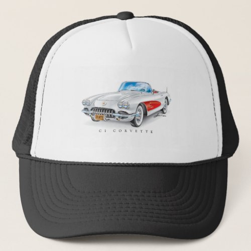 C_ONE AUTOMOBILE ART TRUCKER HAT