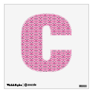 pink damask wall decals stickers zazzle