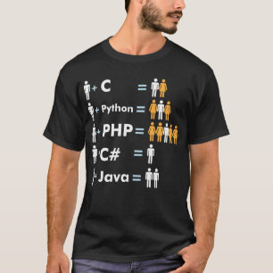 C Python Php Java Programmer Coding T-Shirt