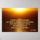 C.S. Lewis Christianity Quote Poster | Zazzle