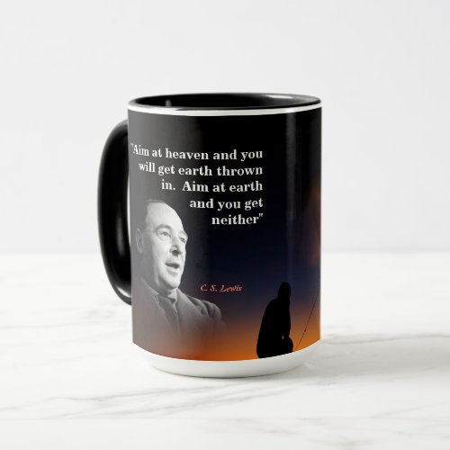 C S Lewis Quote On Heaven And Earth Mug