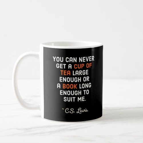 CS Lewis Tea and Books Writer Inspiration Coffee Mug