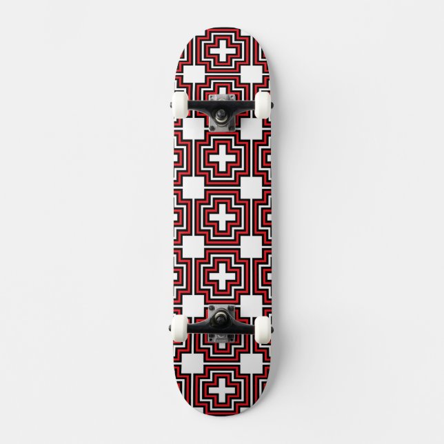 C&S Red Skateboard Deck (Front)