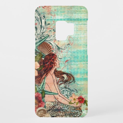 C Samsung Galaxy Case Mermaid Seashell Collage