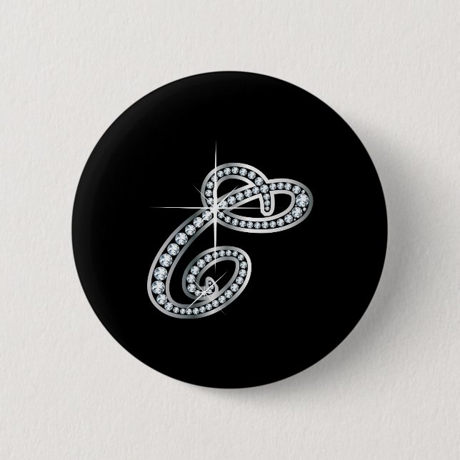 C Script "Diamond Bling" Button (Front)