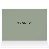 "C-Shark" Music Gretting Card. (Inside Horizontal (Top))