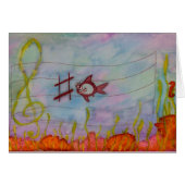 "C-Shark" Music Gretting Card. (Front Horizontal)