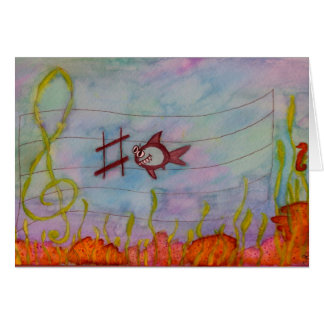 "C-Shark" Music Gretting Card. Cards