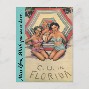 C. U. in FLORIDA Postcard