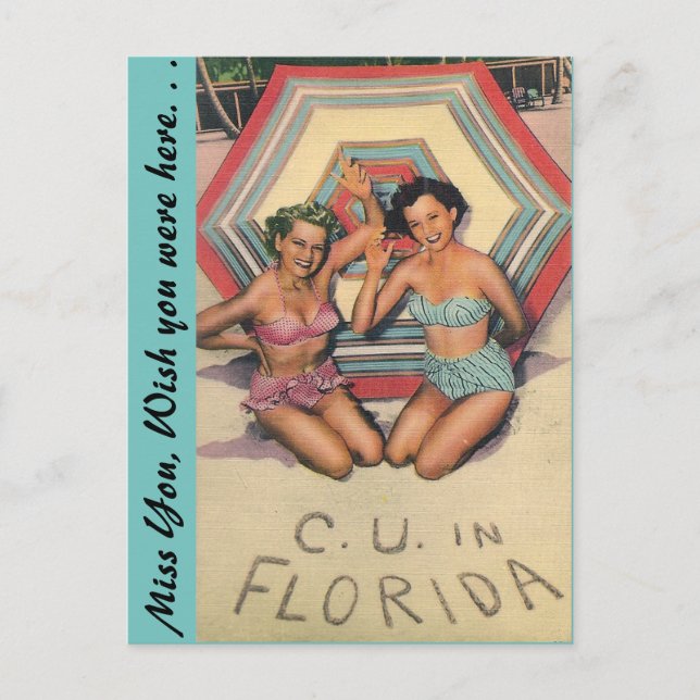 C. U. in FLORIDA Postcard (Front)