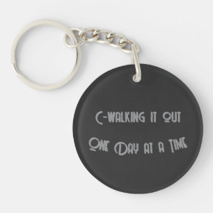 C Walking it Out Keychain
