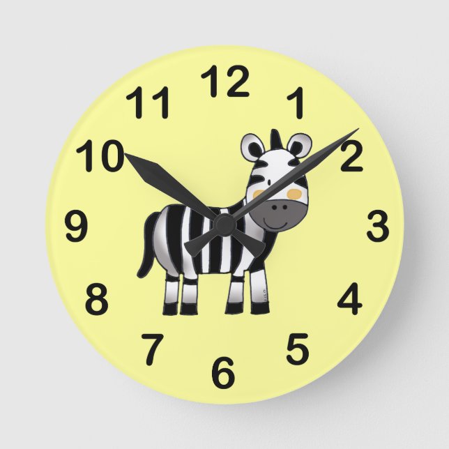 C zebra round clock (Front)