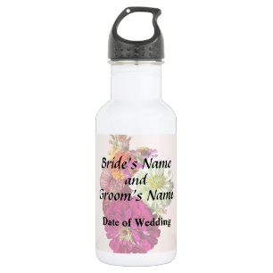 c_ZinniaMixedColorsZinnia Bouquet Mixed Wedding Pr Stainless Steel Water Bottle