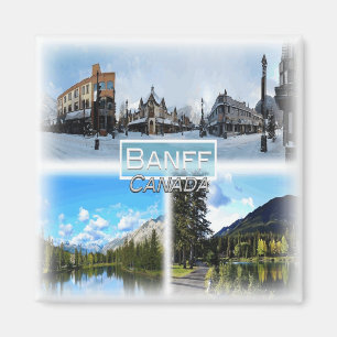 CA0028 America, Canada, Banff, Bow River, Fridge  Magnet