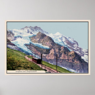 ca 1900 Jungfrau Mountain Railroad Poster