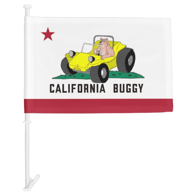 CA Buggy Flag - Yellow (Front)
