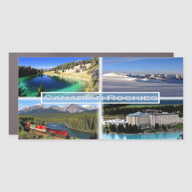CA Canadian Rockies - Valley of Five Lakes - Car Magnet (Front)