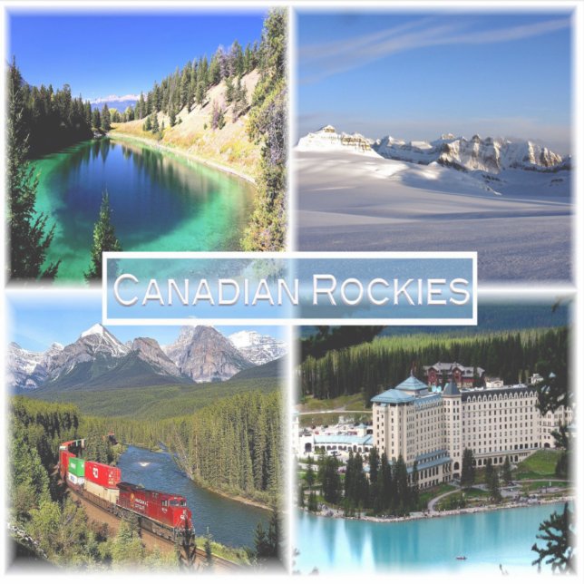CA Canadian Rockies - Valley of Five Lakes - Sticker (Front)