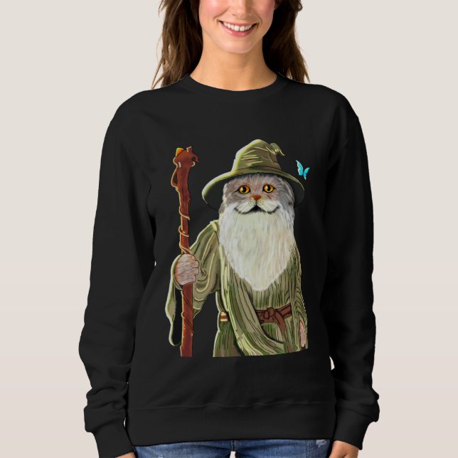 Ca Catdalf Cat  Lord Of The Cats Women Men Sweatshirt (Front)