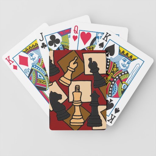 CA- Chess Piece Design Playing Cards | Zazzle