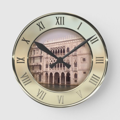 Ca DOro Palace Venice Italy Round Clock