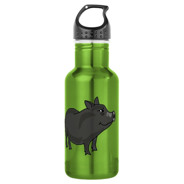 CA- Funny Pot Bellied Pig Water Bottle (Front)