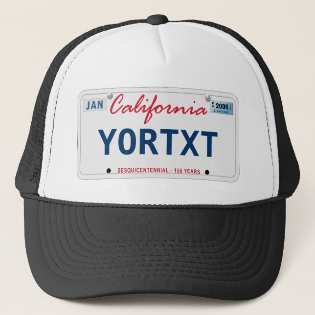 CA License Hat (Front)