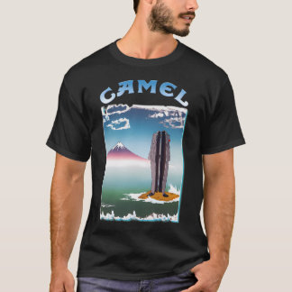 Ca.m.el Cosmic Sound Waves and Retro Rock Graphic T-Shirt